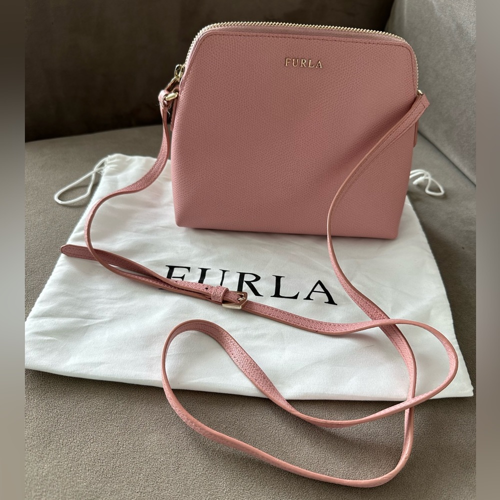 Furla pink shoulder bag
